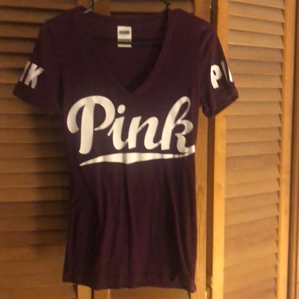 Victoria Secret PINK V-Neck Tee Shirt